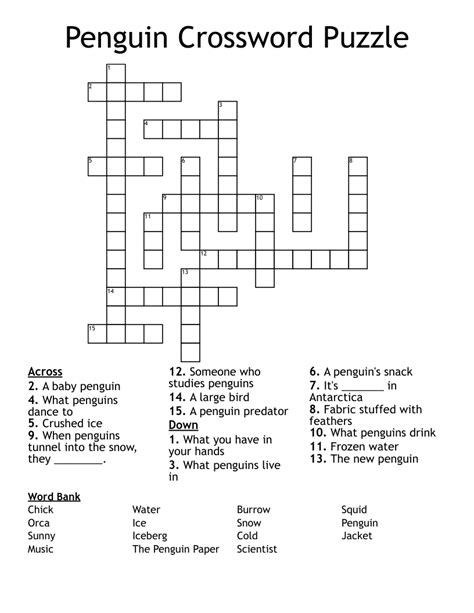Answers for Dodger Ron nicknamed The Penguin crossword clue, 3 letters. . Penguins enemy crossword clue